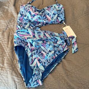 NWT Lilly Pulizer Snyder one-piece cut out swimsuit
